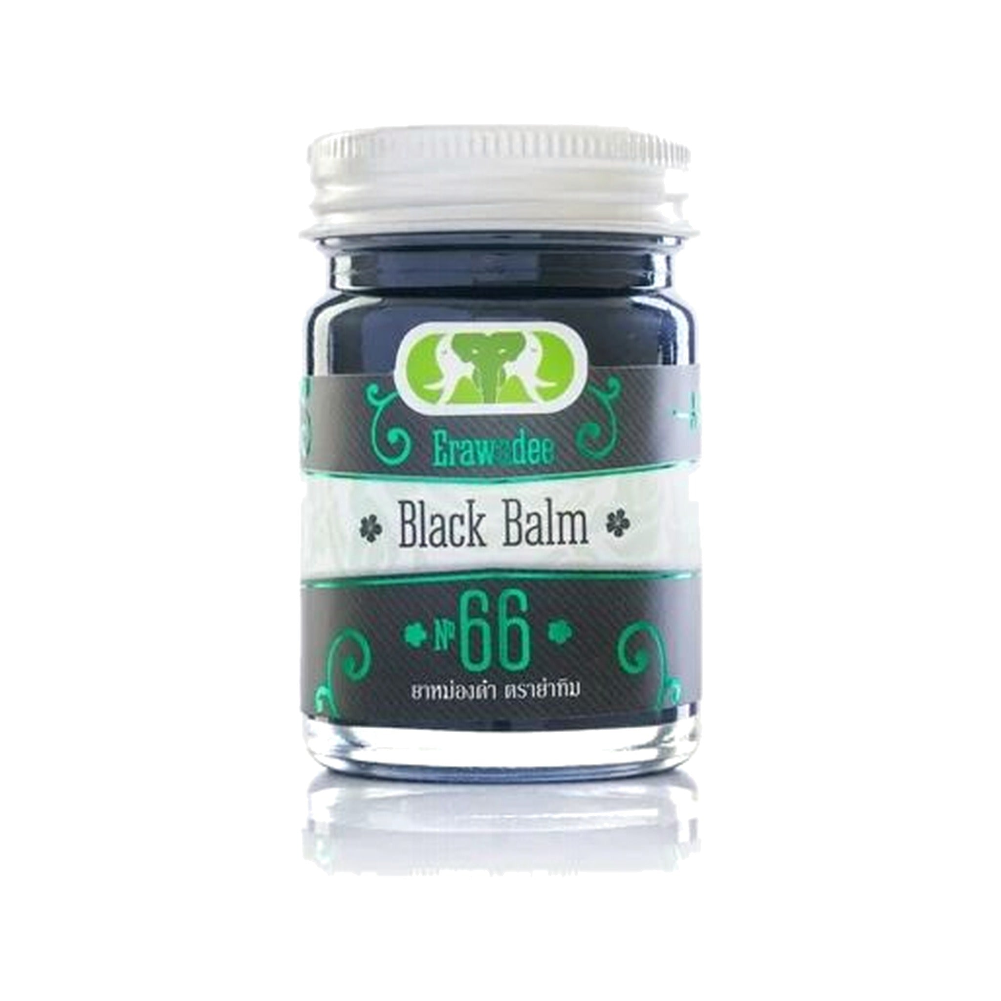 Erawadee No.66 Royal Black Herbal Balm with Agarwood ‚ 50 g Jar