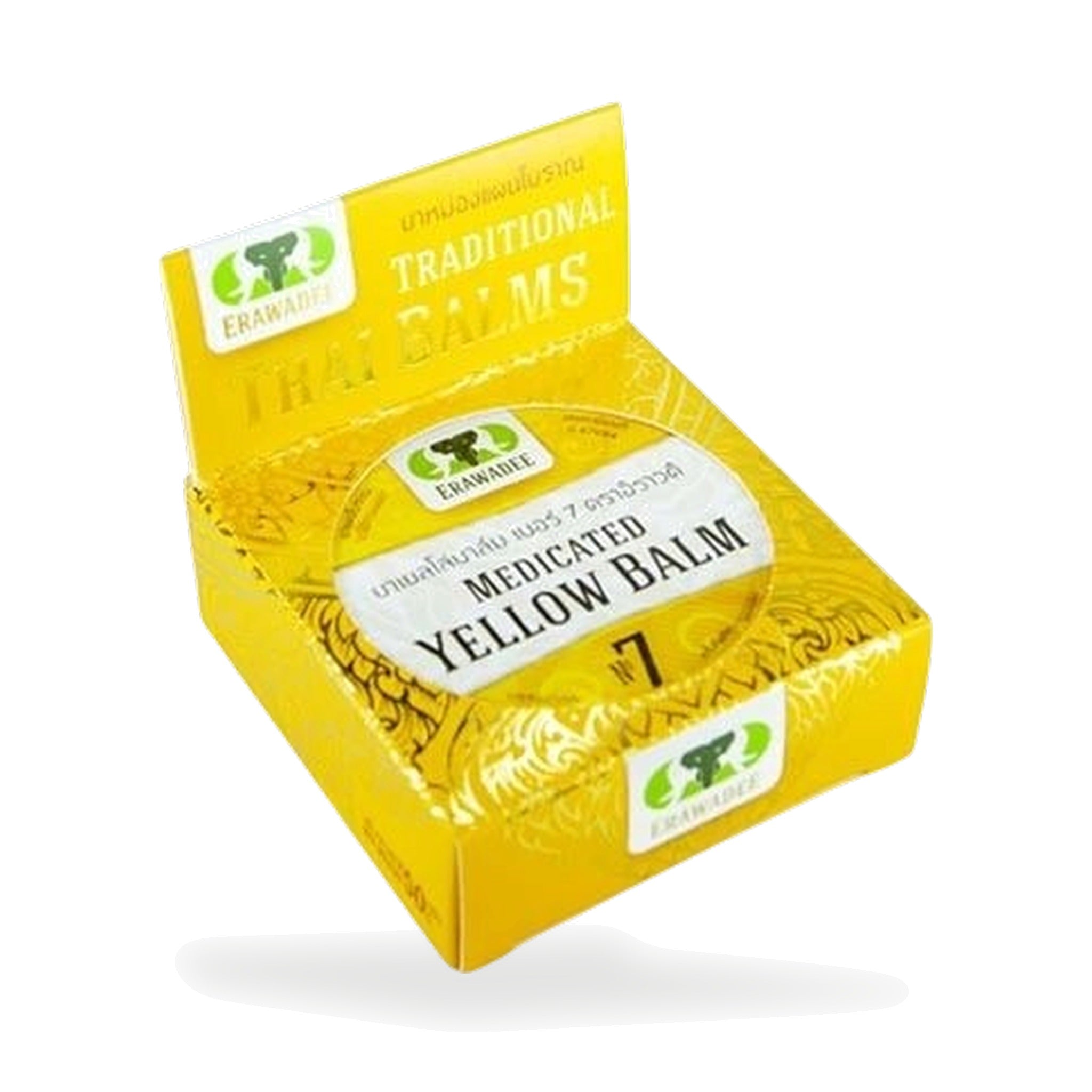 Erawadee No.7 Ya Mong Sud Pai Yellow Plai Herbal Balm ‚ 50 g