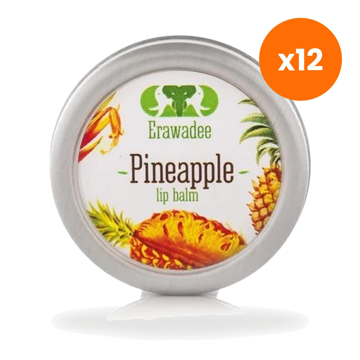 Erawadee Pineapple Herbal Lip Balm Moisturizing Lip for Cold Weather Protection 10 g
