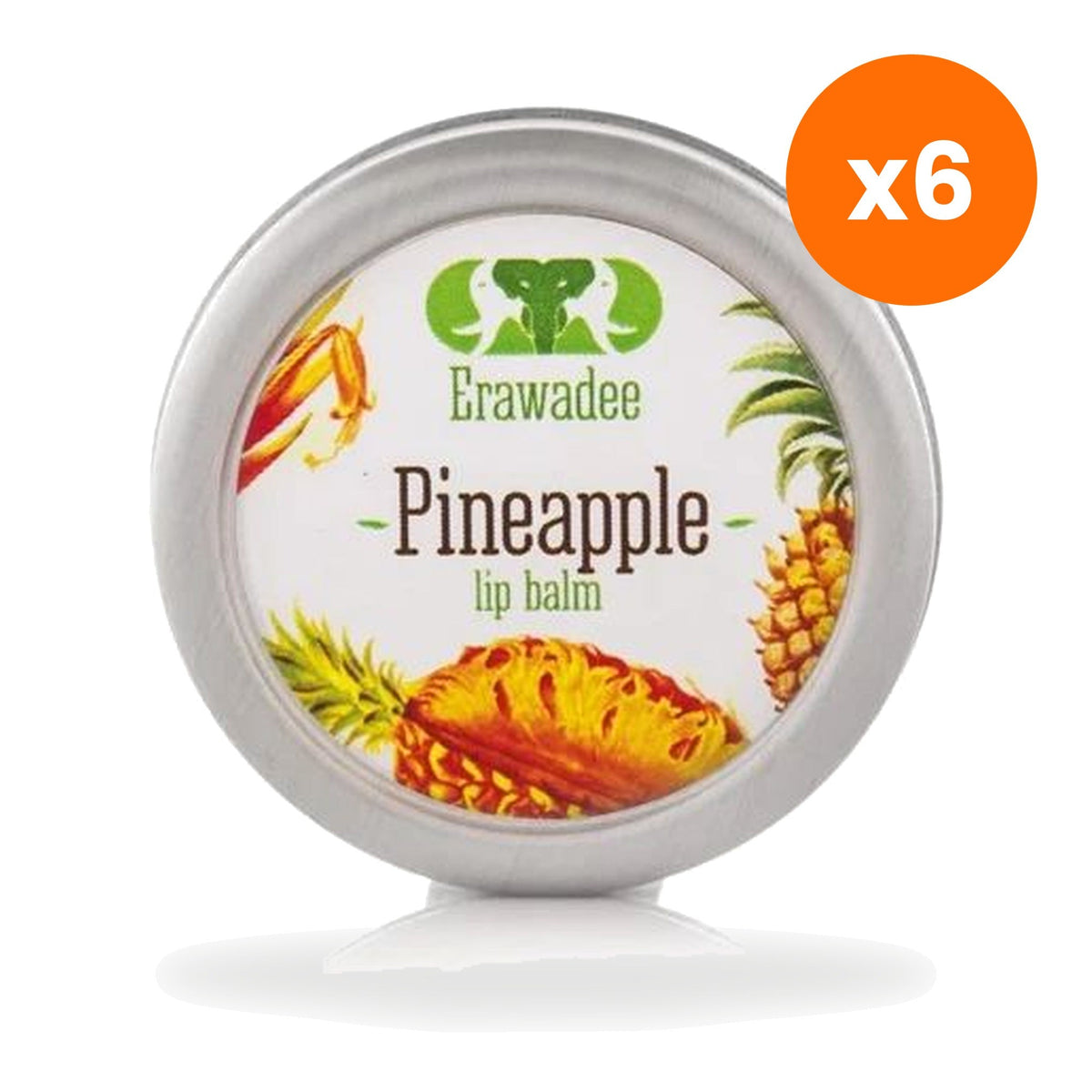 Erawadee Pineapple Herbal Lip Balm Moisturizing Lip for Cold Weather Protection 10 g