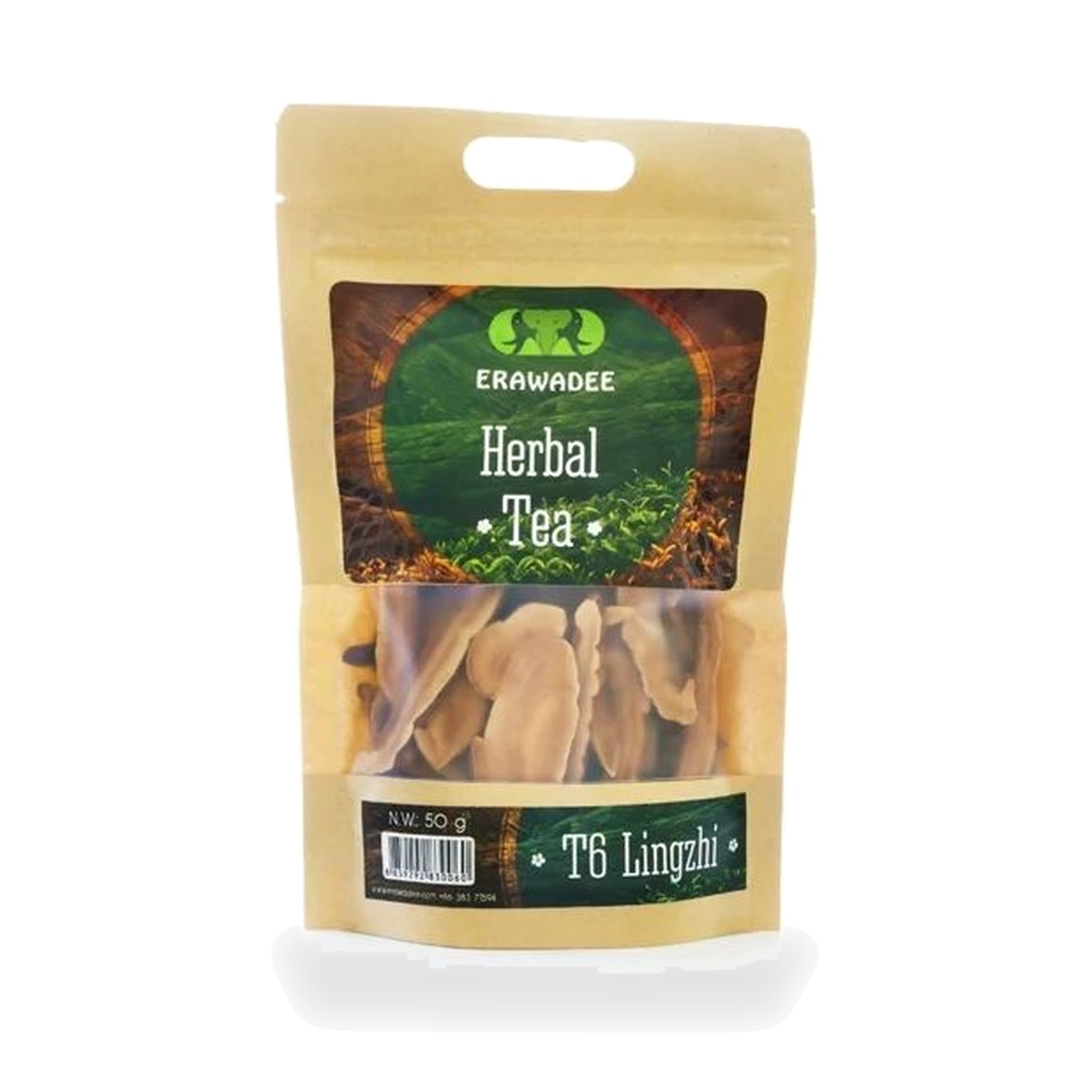 Erawadee T6 Lingzhi Reishi Mushroom Herbal Tea ‚ 50 g
