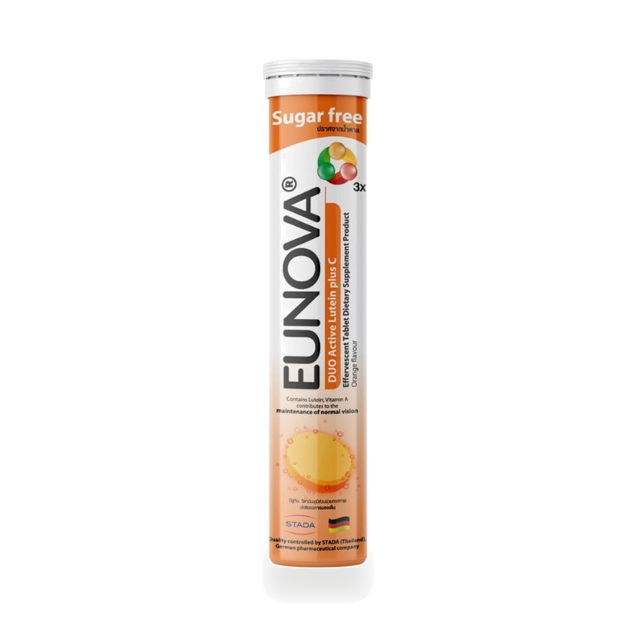 Eunova Duo Active Lutein + Vitamin C Effervescent Tablets ‚ 15 Tablets
