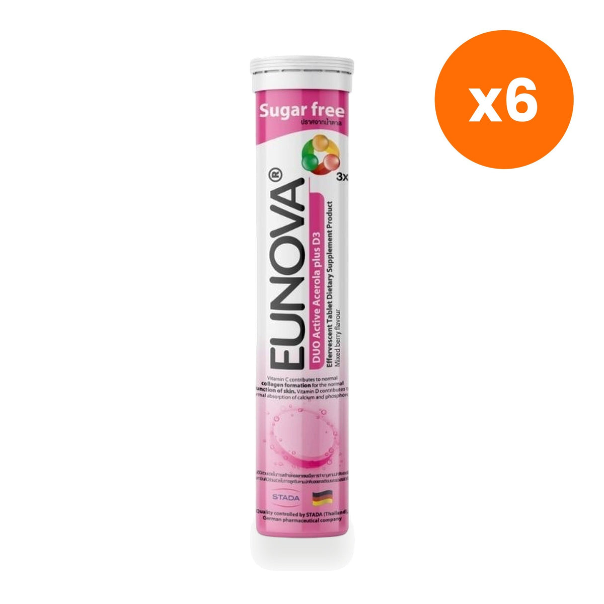 Eunova Vitamin C + Vitamin D3 Tablets for Daily Immune Support 15 Tablets