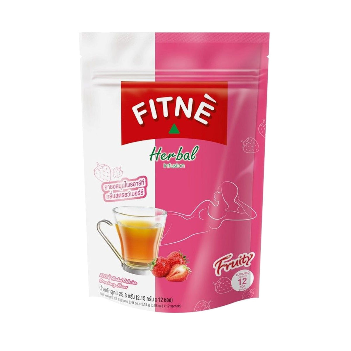Fitne RT Strawberry Herbal Infusion 2.15 g ‚ 12 Sachets