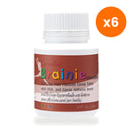 Giffarine Brainy DHA Carrot Chocolate Malt for Children's Cognitive Support 100 Tablets
