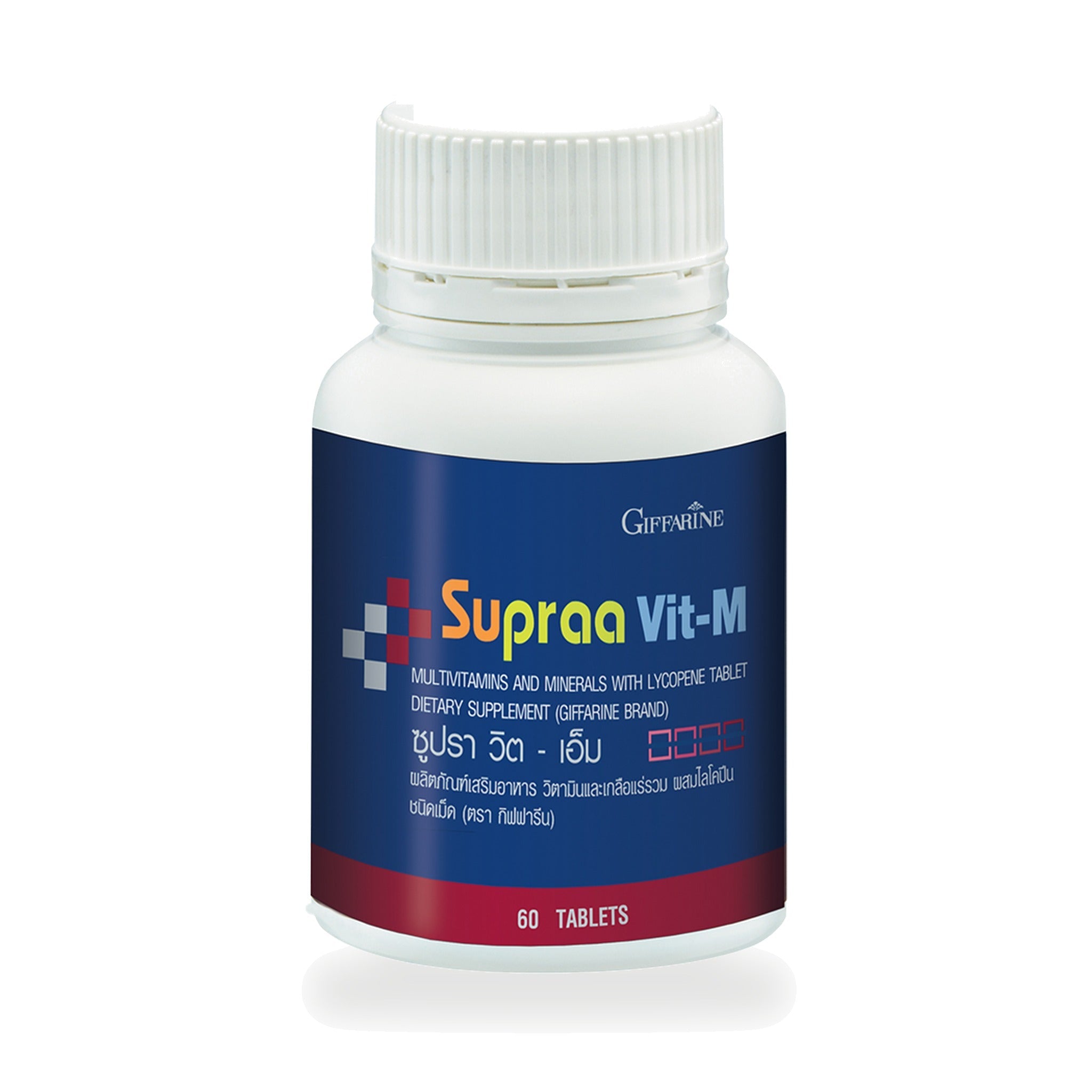 Giffarine Supravit-M Multivitamin, Mineral & Lycopene Tablets ‚ 60 Tablets