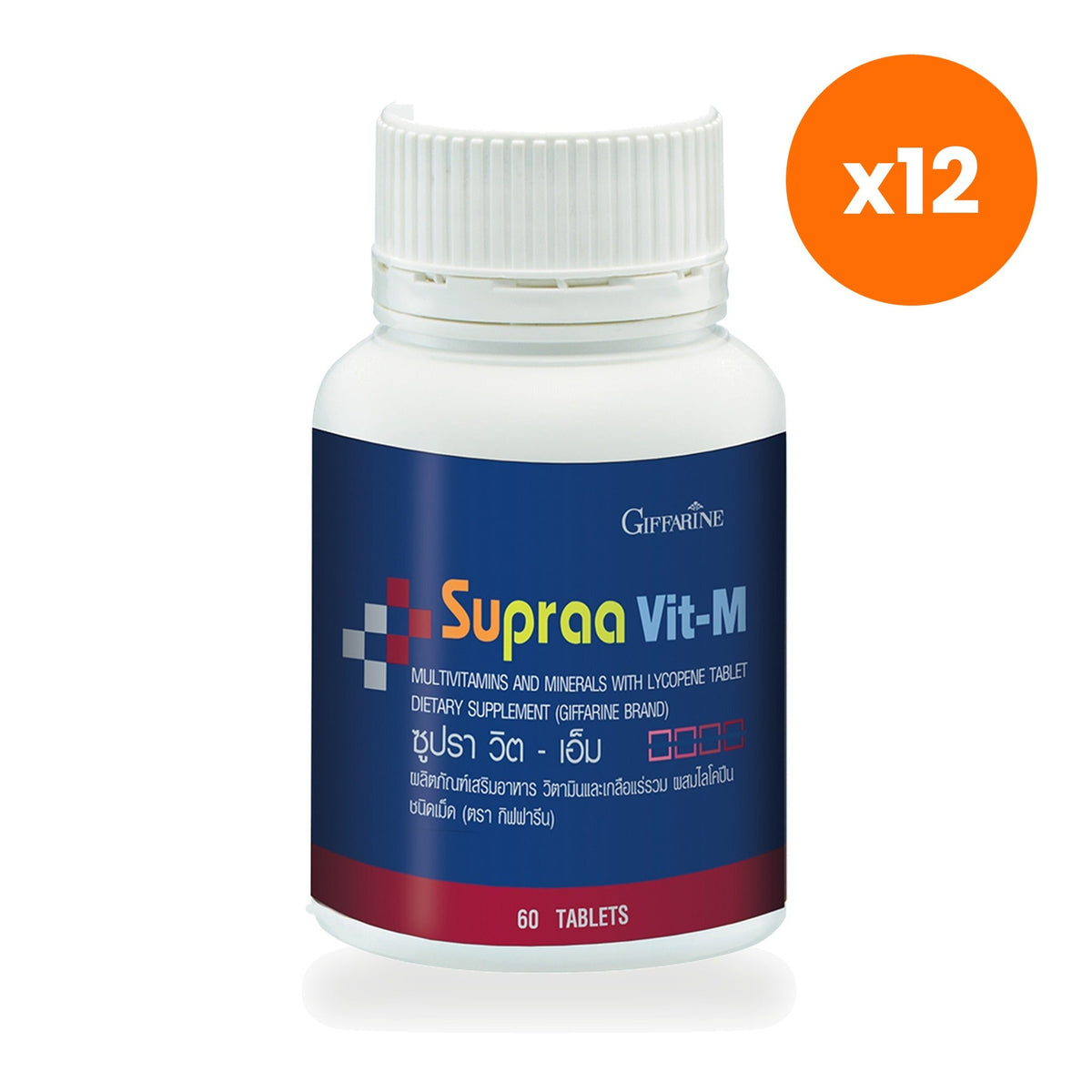 Giffarine Supravit M Multivitamin Tablets for Everyday Nutrient Support 60 Tablets