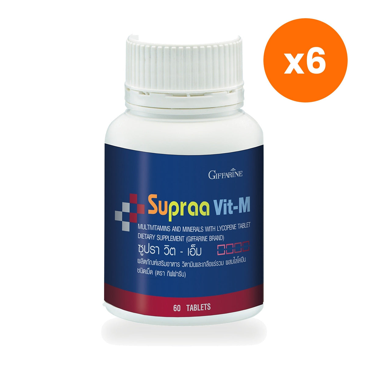 Giffarine Supravit M Multivitamin Tablets for Everyday Nutrient Support 60 Tablets