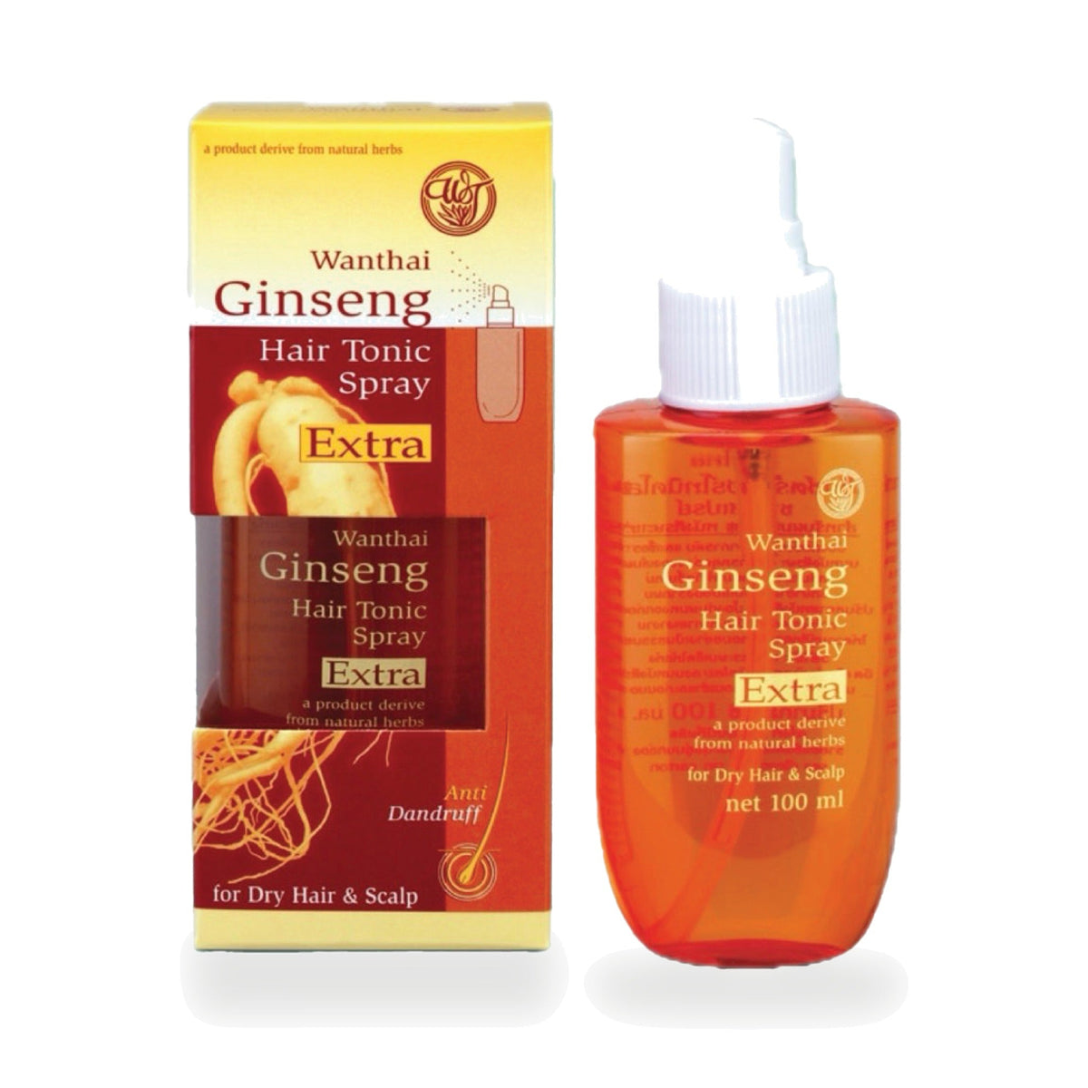 Ginseng Herbal Hair Tonic for Dry Scalp ‚ 100 ml