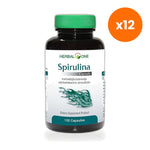 Herbal One Spirulina Capsules 400mg for Everyday Energy Support 100 Capsules