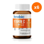 Innobic Vitamin C 1000mg Plus D3 Zinc Tablets for Daily Immune Support 60 Tablets