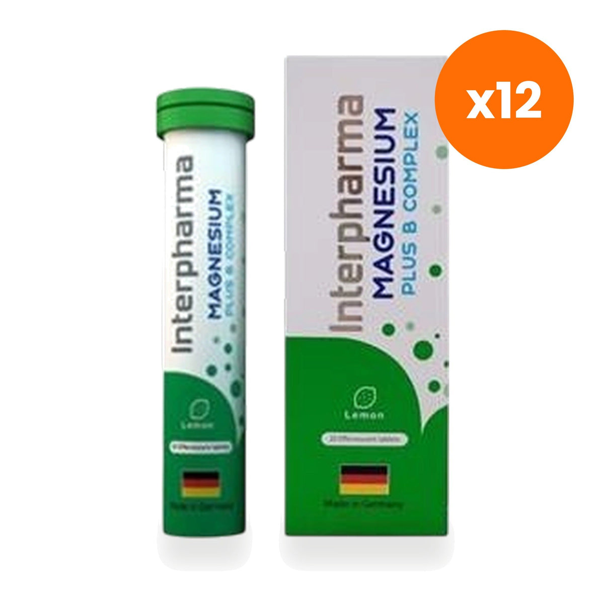 Interpharma Magnesium B Complex Effervescent for Everyday Energy 20 Tablets