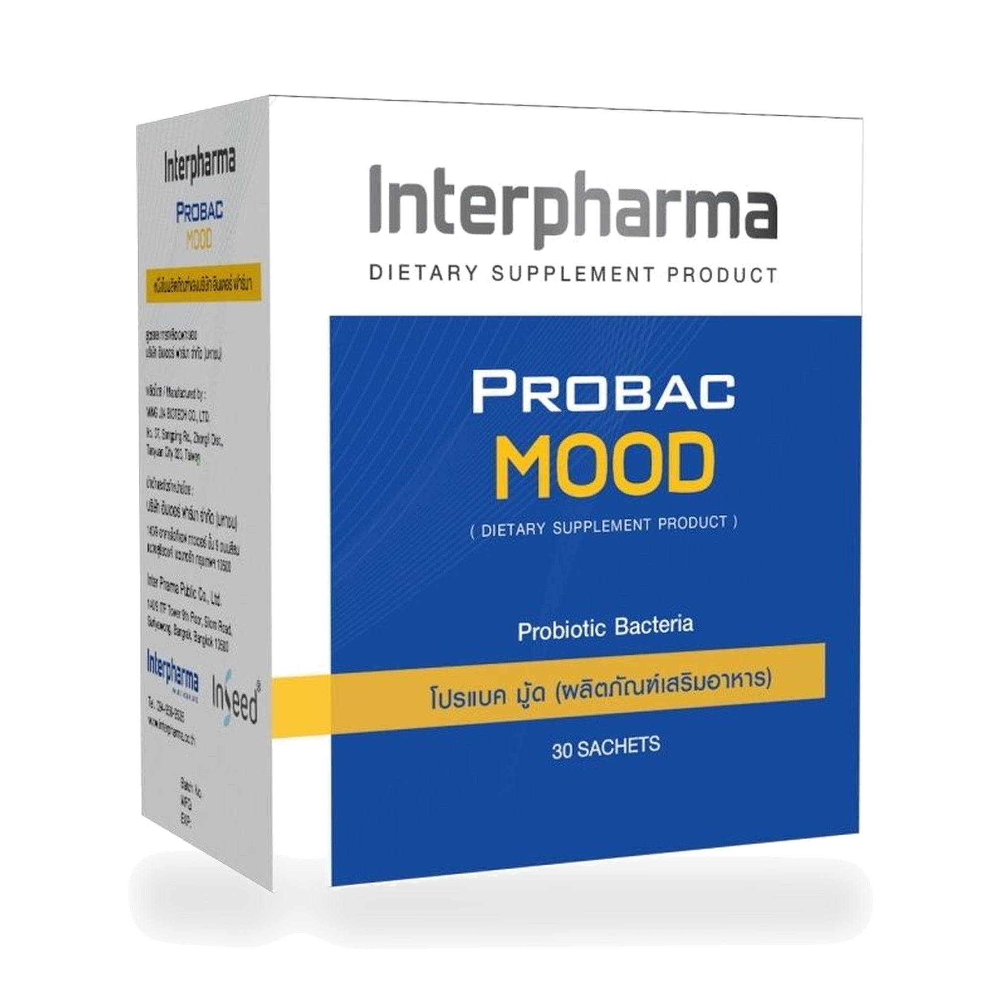Interpharma Probac Mood Synbiotic Sachets Banana ‚ 30 Sachets