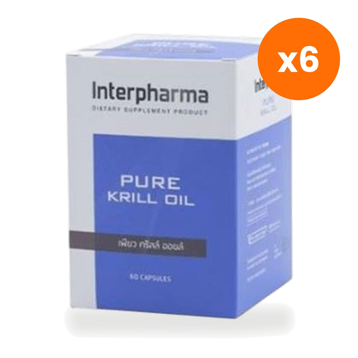 Interpharma Pure Krill Oil Omega 3 for Heart Health Support Capsules 60 Capsules