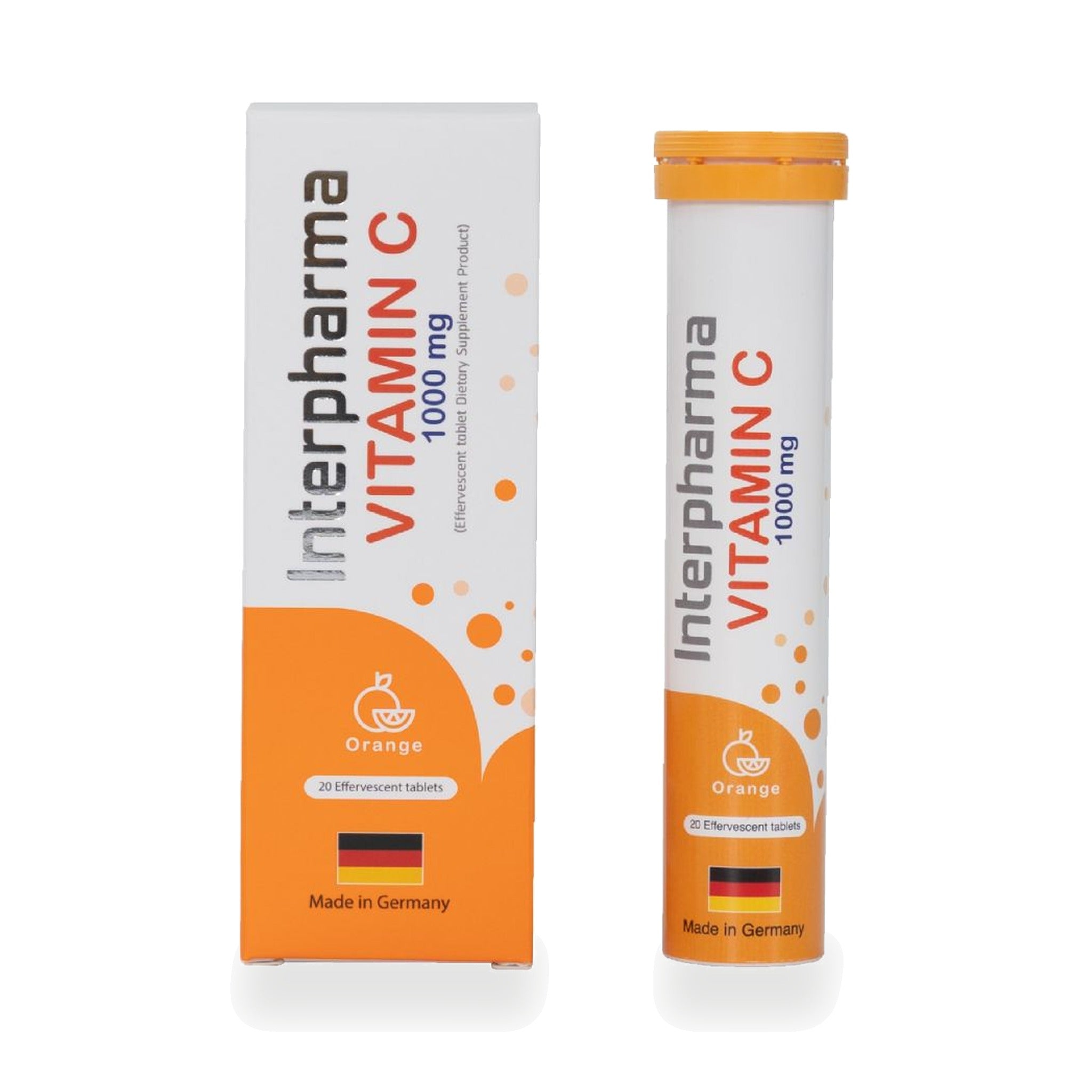 Interpharma Vitamin C 1,000mg Effervescent Tablets ‚ 20 Tablets