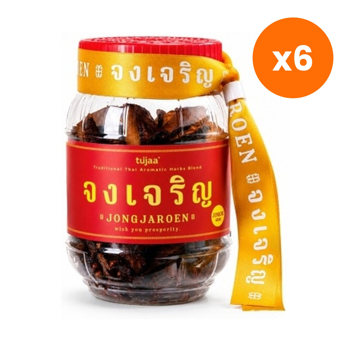 Jongjaroen Junior Herbal Inhaler for Aromatherapy Relief 145g – 6 pack bundle