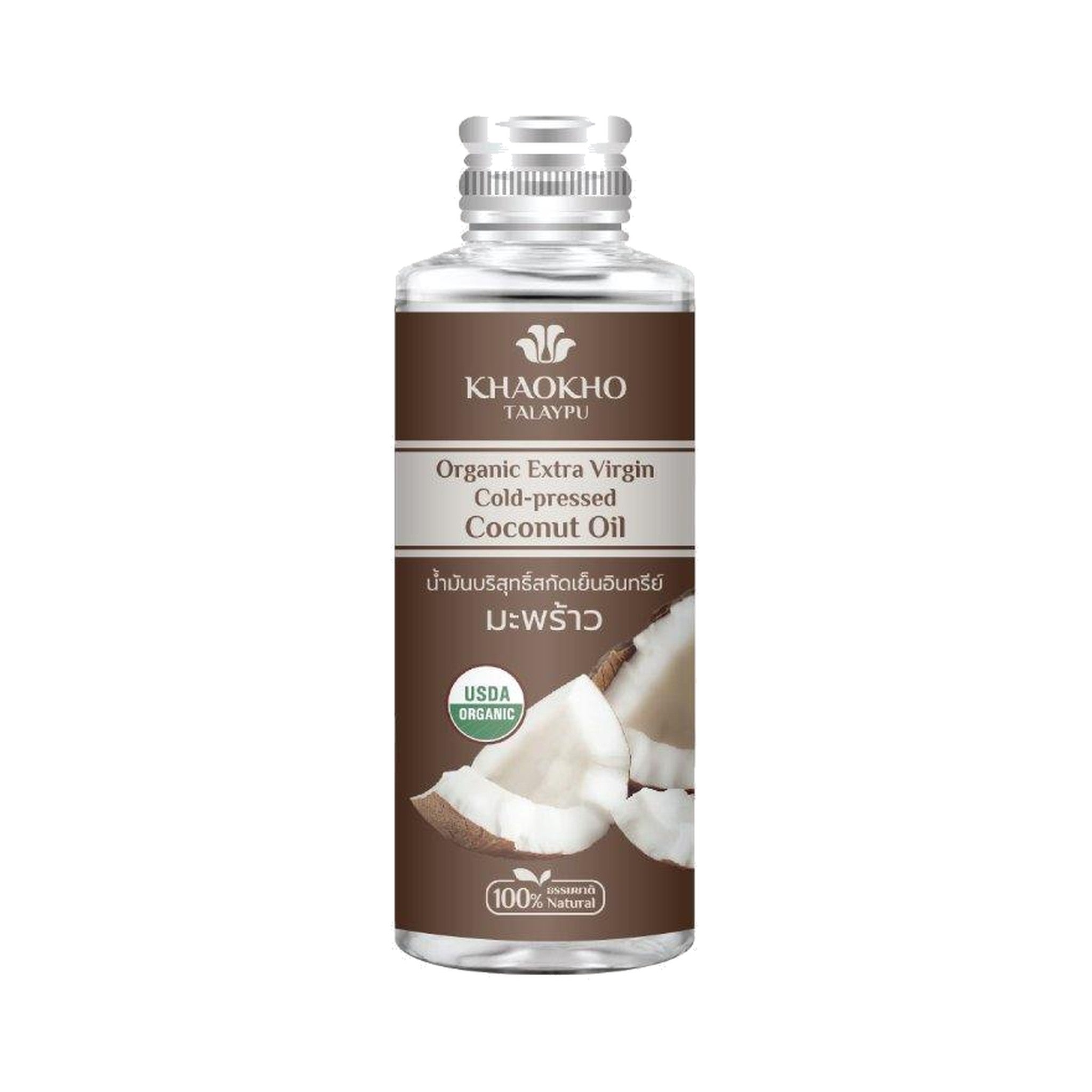 Khaokho Talaypu Organic Cold Pressed Coconut Oil for Everyday Wellness 100 ml