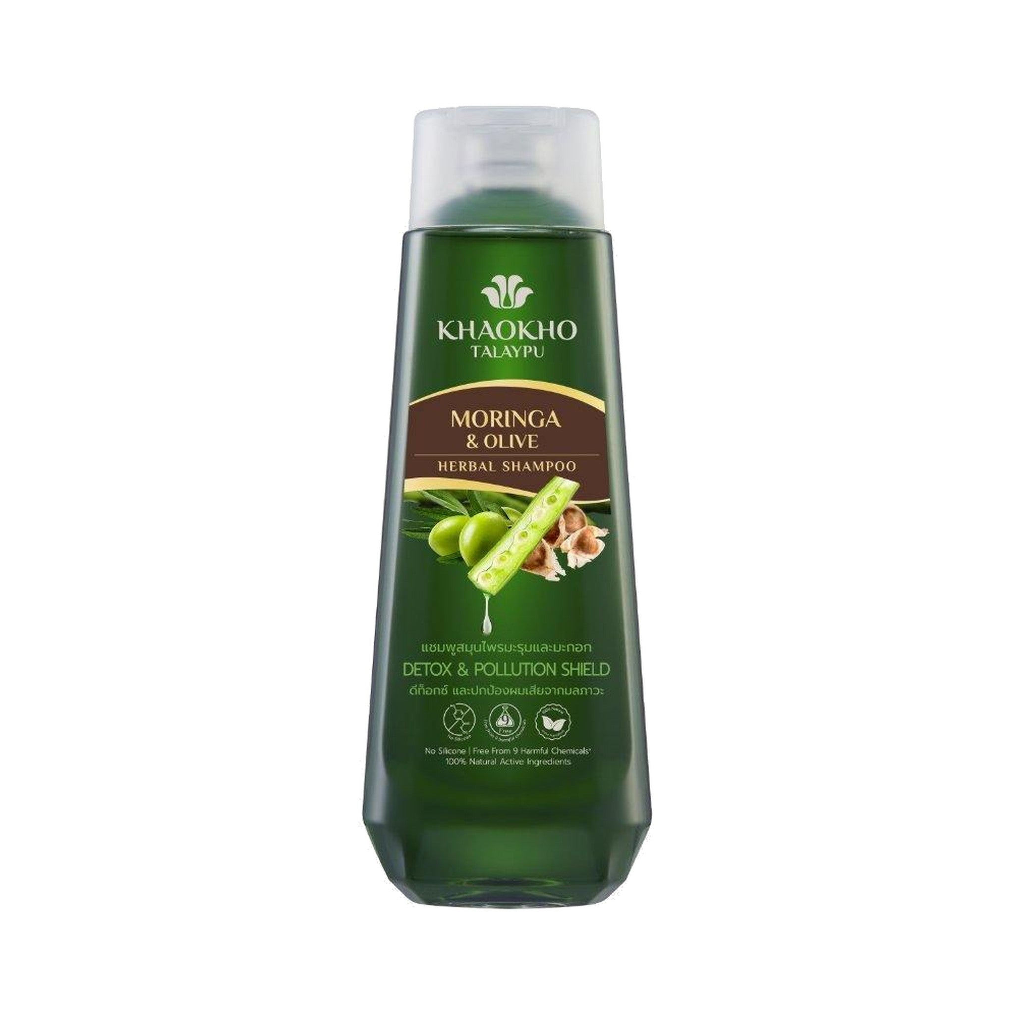Khaokho Talaypu Shampoo Moringa and Olive for Scalp and Hair Care 330 ml