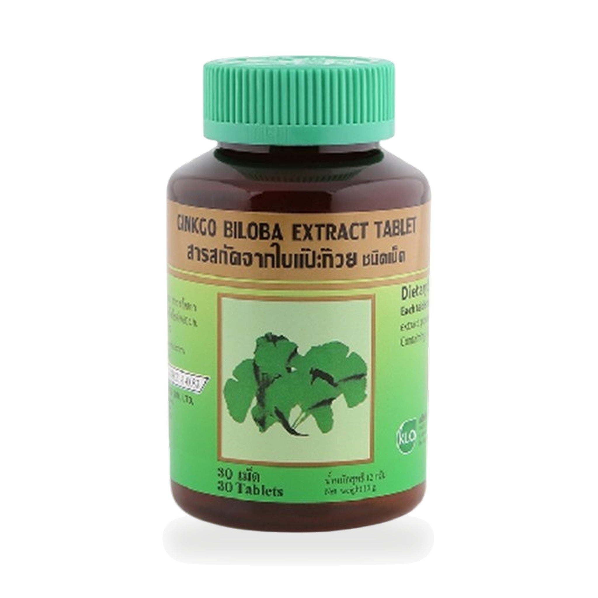 Khaolaor Biloba Ginkgo Leaf Extract Tablets 40mg ‚ 30 Tablets