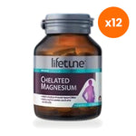 Lifetune Chelated Magnesium Tablets 100mg for Muscle and Nerve Support 60 Tablets