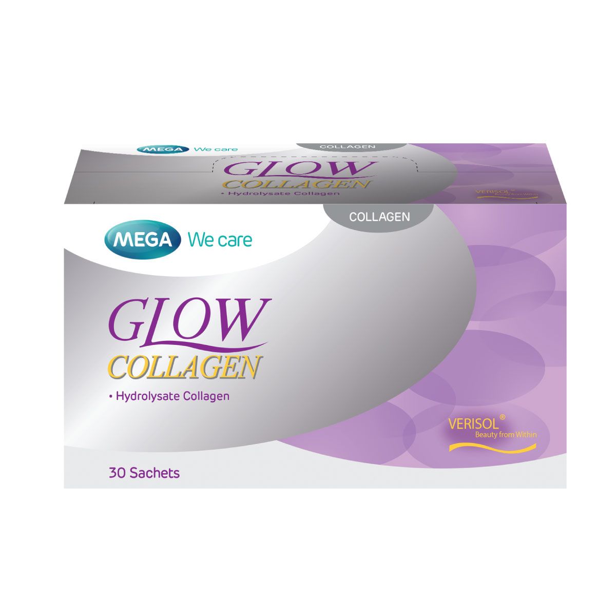 Mega We Care Glow Collagen Verisol Drink Powder 2,500mg ‚ 30 Sachets