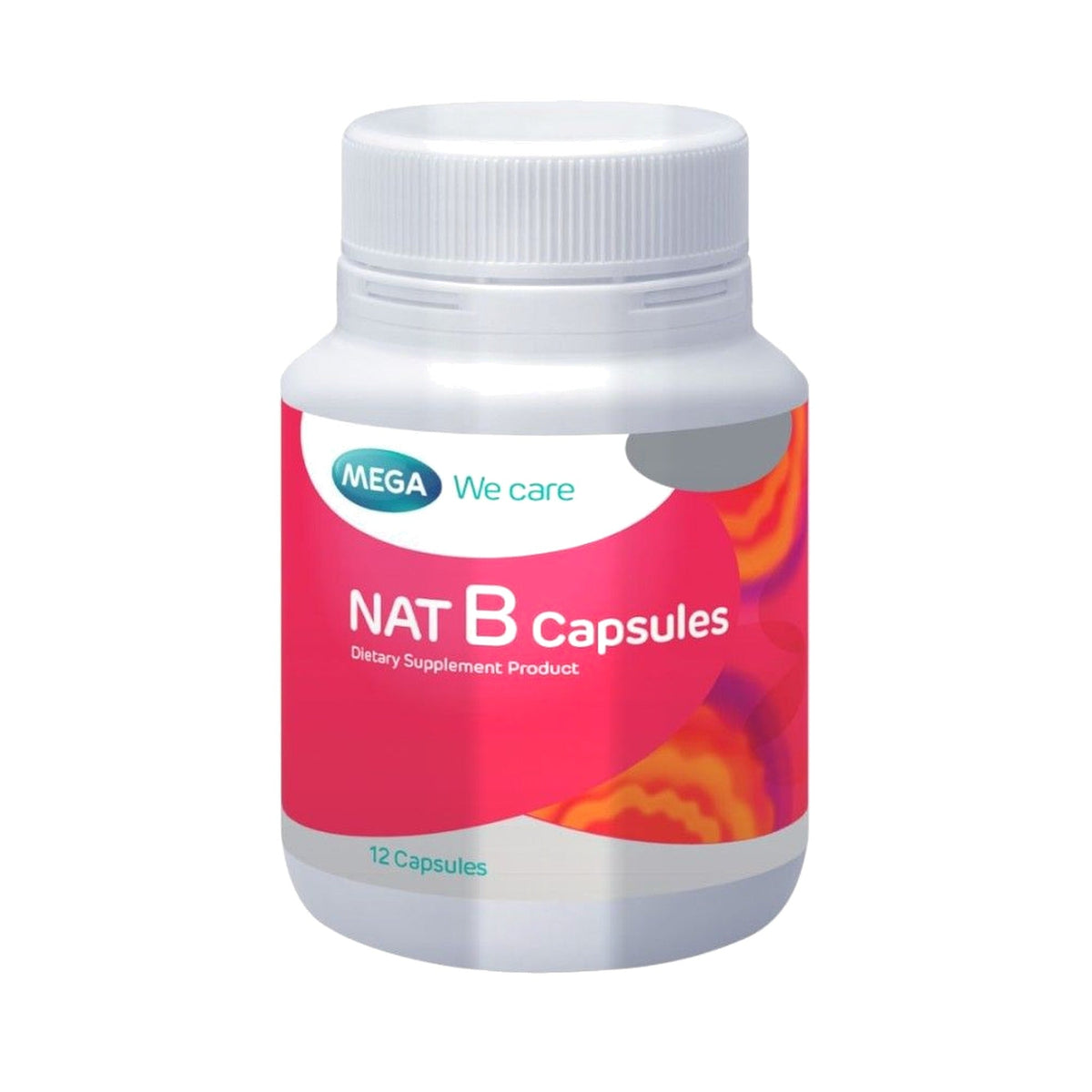 Mega We Care Nat B Vitamin B Complex Capsules ‚ 12 Capsules