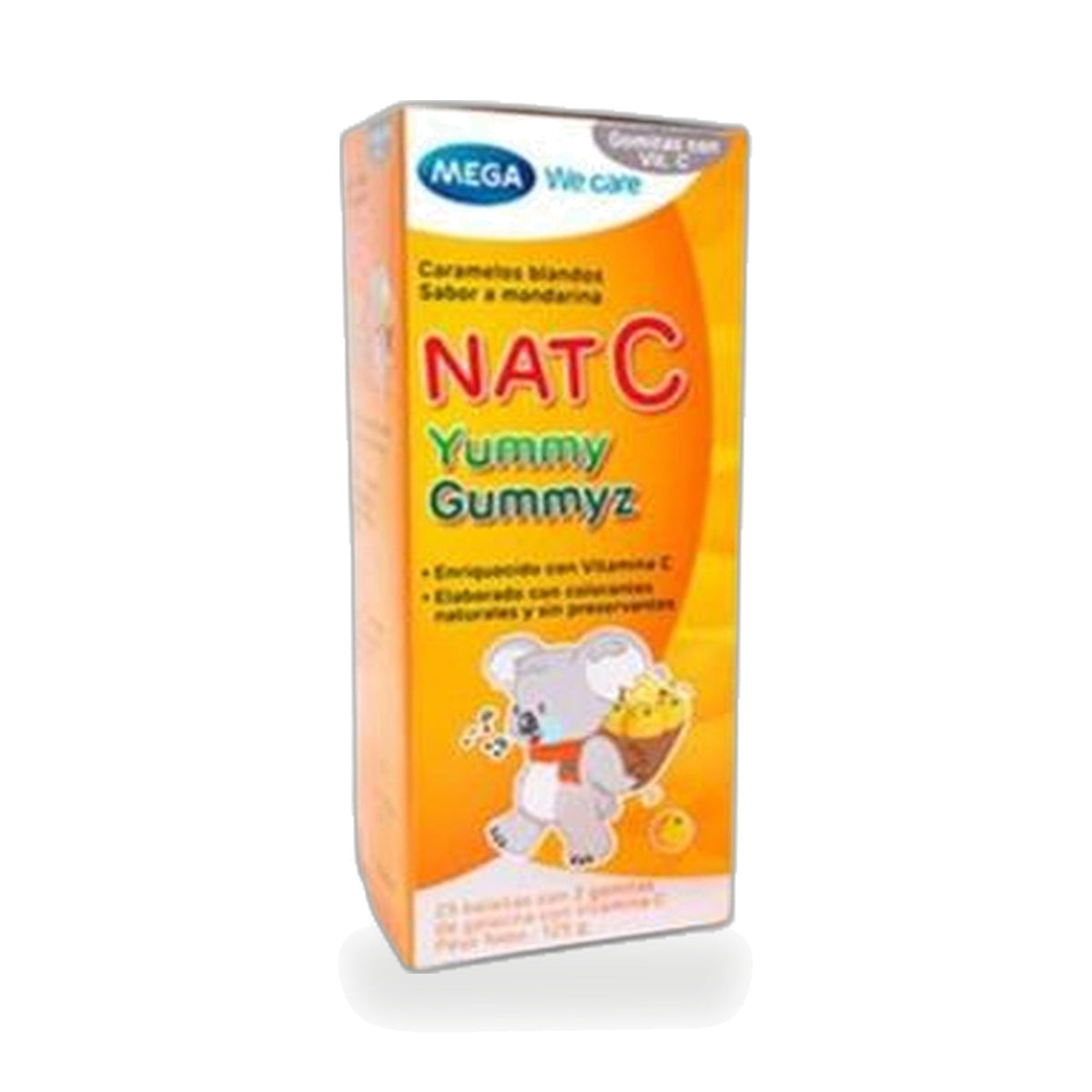 Mega We Care Nat C Yummy Gummyz Vitamin C Jellies ‚ 125 g