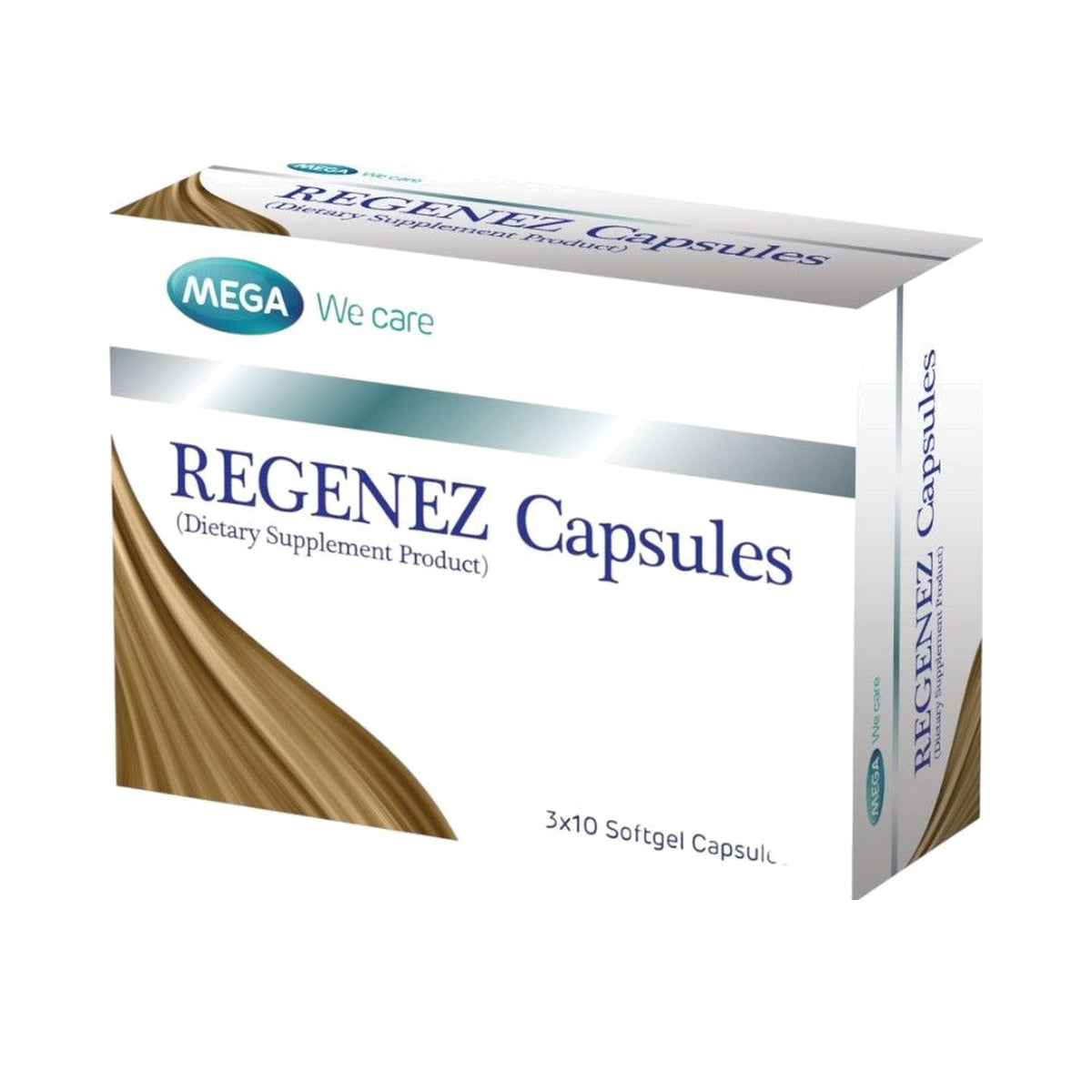Mega We Care Regenez Biotin & Zinc Hair Supplement Capsules ‚ 30 Capsules