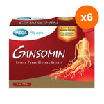 Mega We Ginsomin Korean Ginseng Capsules for Everyday Energy 30 Capsules
