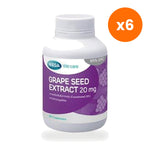 Mega We Grape Seed Extract Tablets 20mg for Skin and Circulation Support 60 Tablets