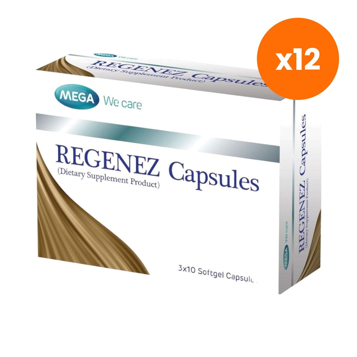 Mega We Regenez Biotin Zinc Capsules for Hair and Nail Health 30 Capsules