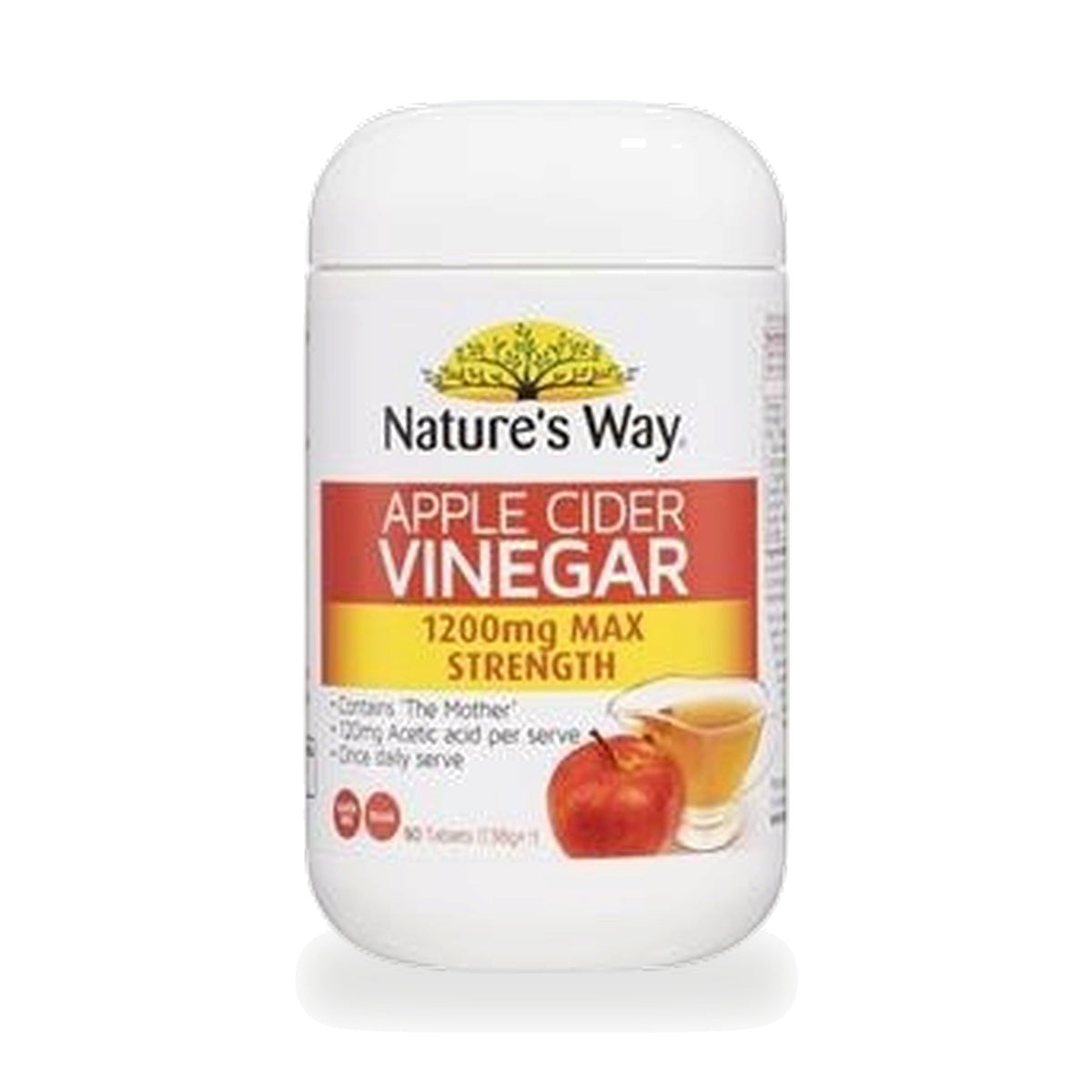 Nature's Way Apple Cider Vinegar Tablets 1,200mg ‚ 90 Tablets