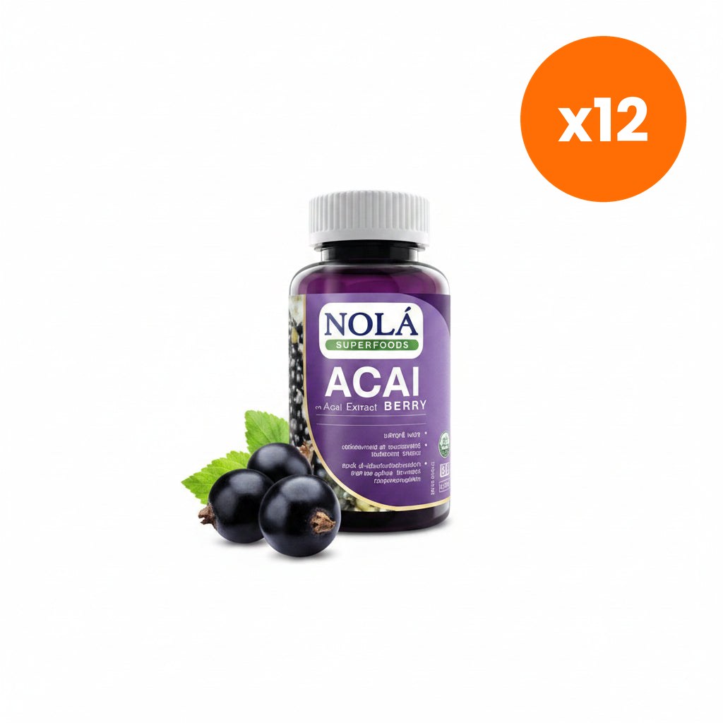 Nola Freeze Dried Acai Berry Vegan Capsules for Antioxidant Support 30 Capsules