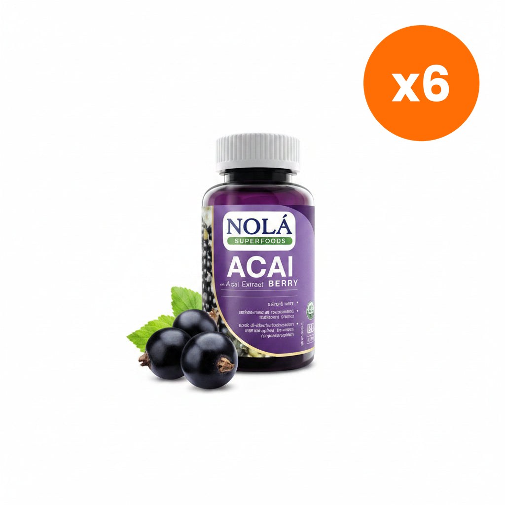 Nola Freeze Dried Acai Berry Vegan Capsules for Antioxidant Support 30 Capsules