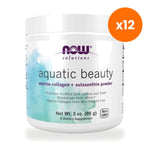NOW Foods Aquatic Marine Collagen Astaxanthin for Skin Radiance 85 g