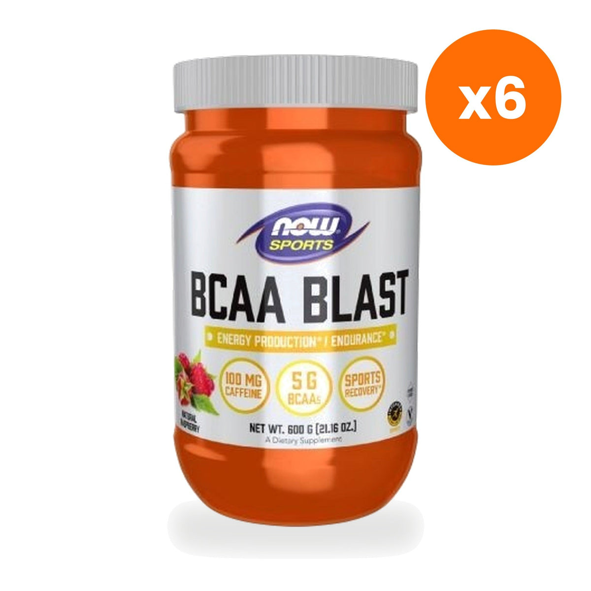 NOW Foods BCAA Blast Powder for Post Workout Support 600 g