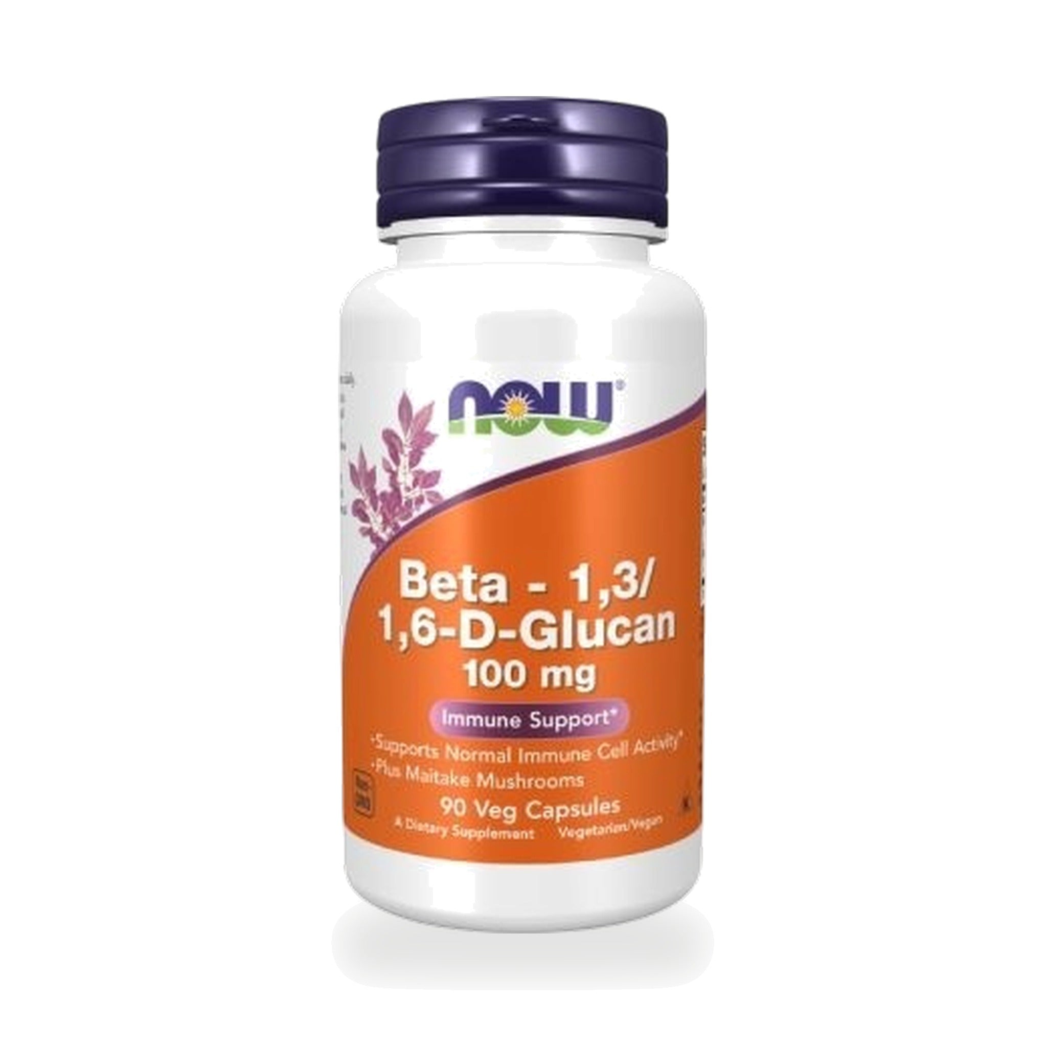 NOW Foods Beta-Glucan with Maitake Mushroom Veg Capsules ‚ 90 Veg Capsules