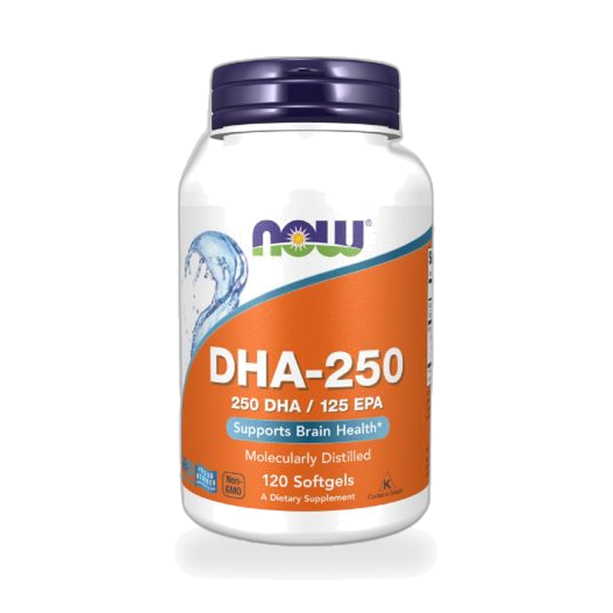 NOW Foods DHA-250 Fish Oil Softgels 500mg ‚ 120 Softgels