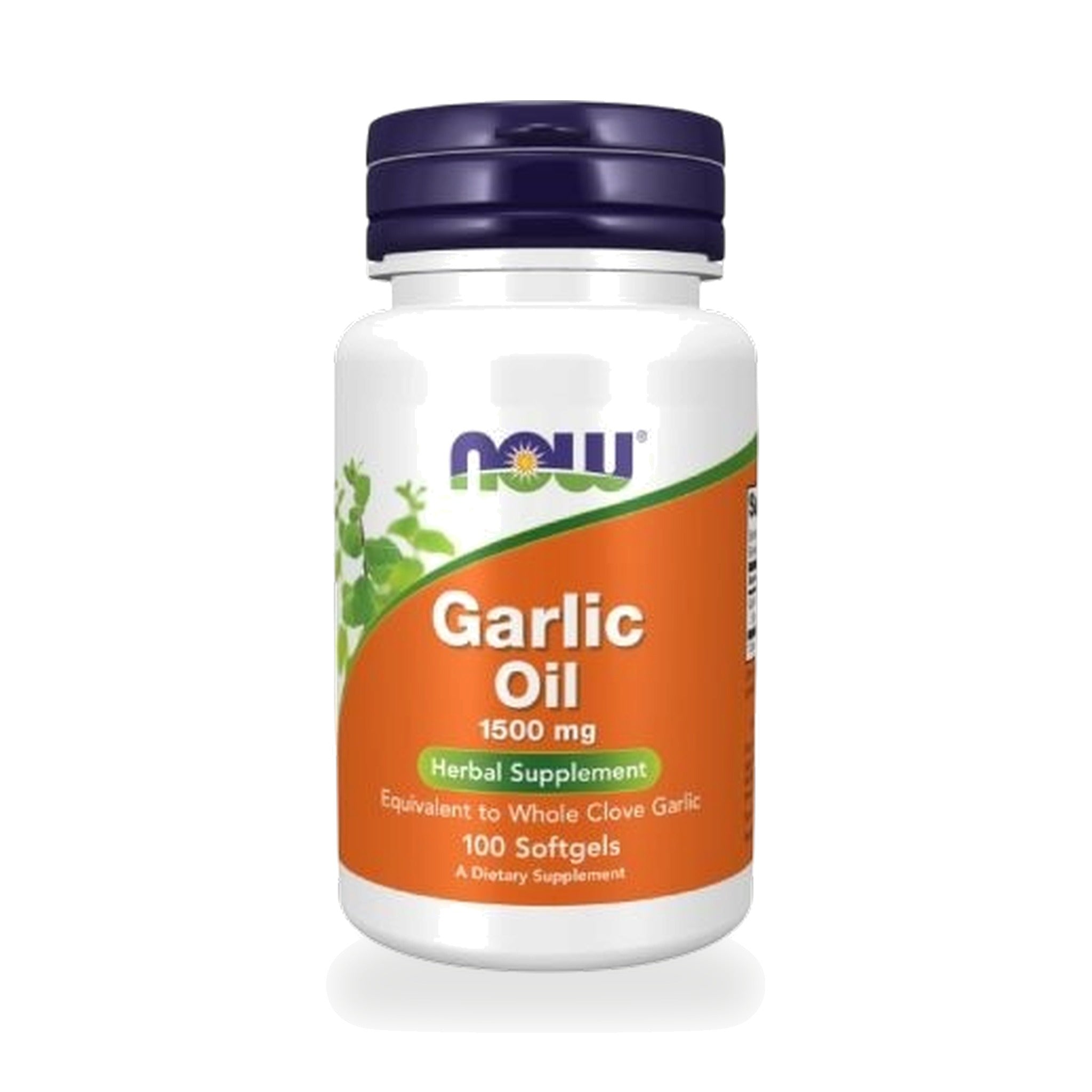 NOW Foods Garlic Oil Softgels 1,500mg Equivalent ‚ 100 Softgels