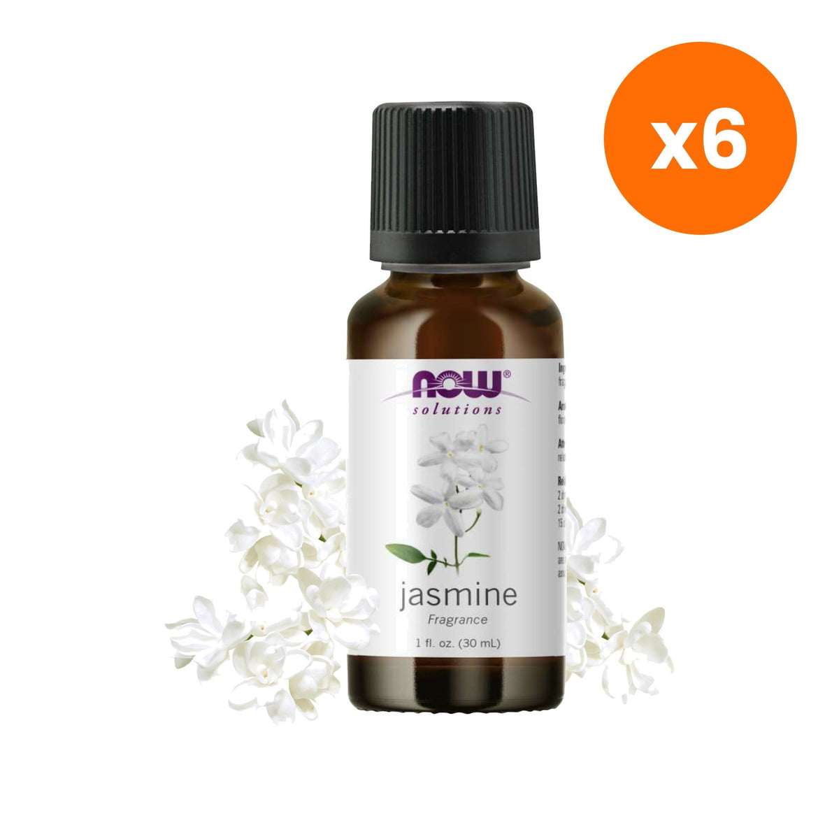 NOW Foods Jasmine Fragrance Aromatherapy Oil Relaxation for Romantic Evenings