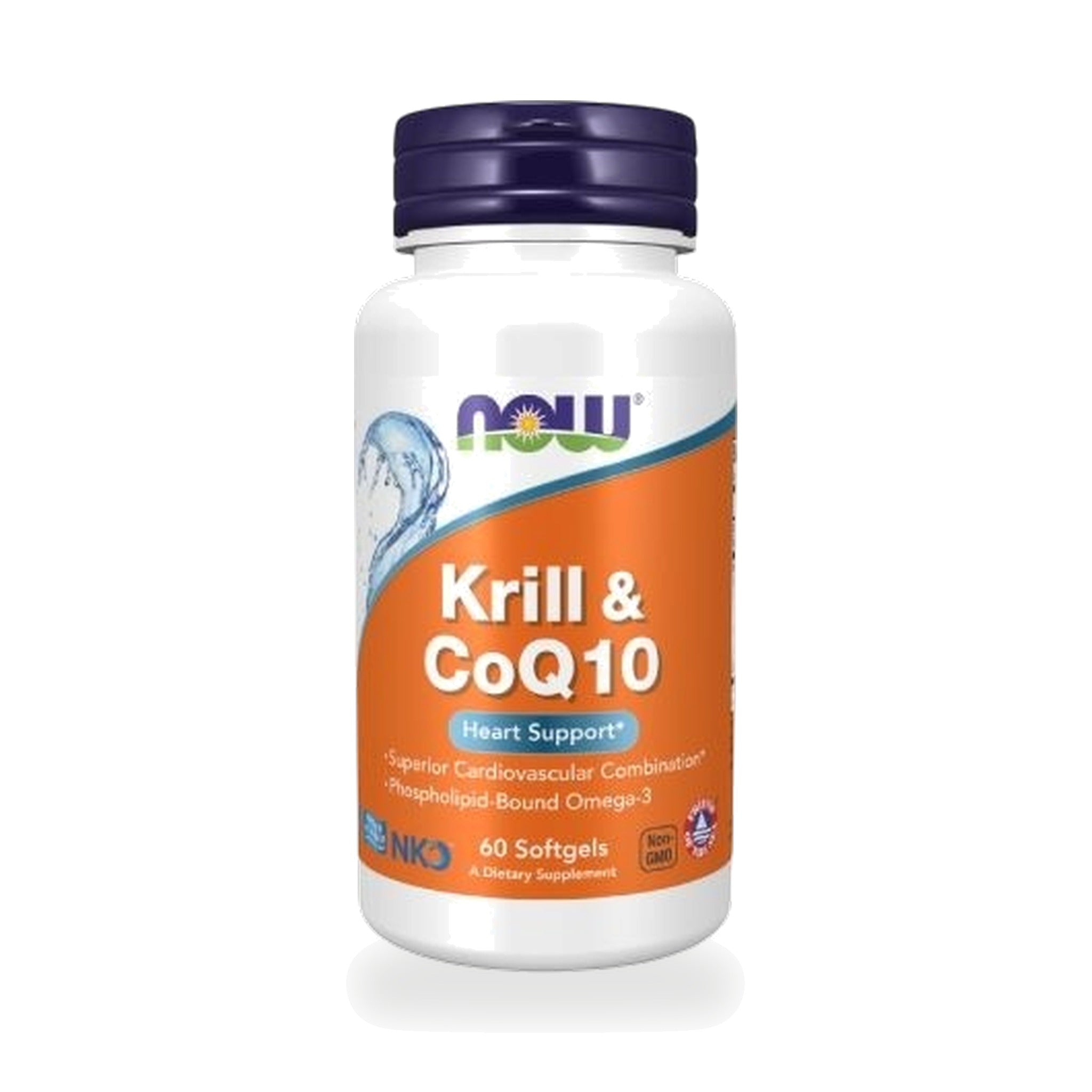 NOW Foods Krill Oil & CoQ10 Softgels ‚ 60 Softgels