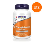 NOW Foods L Phenylalanine 500mg Amino for Everyday Wellness 120 Veg Capsules