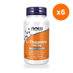 NOW Foods L Theanine 100mg Green Tea Relaxation for Calm Focus 90 Veg Capsules