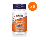 NOW Foods L Theanine 200mg Inositol for Restful Sleep 60 Veg Capsules