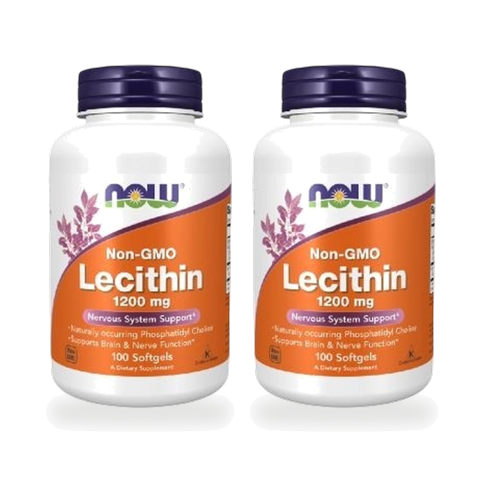 NOW Foods Lecithin 1,200mg Softgels ‚ Twin Pack