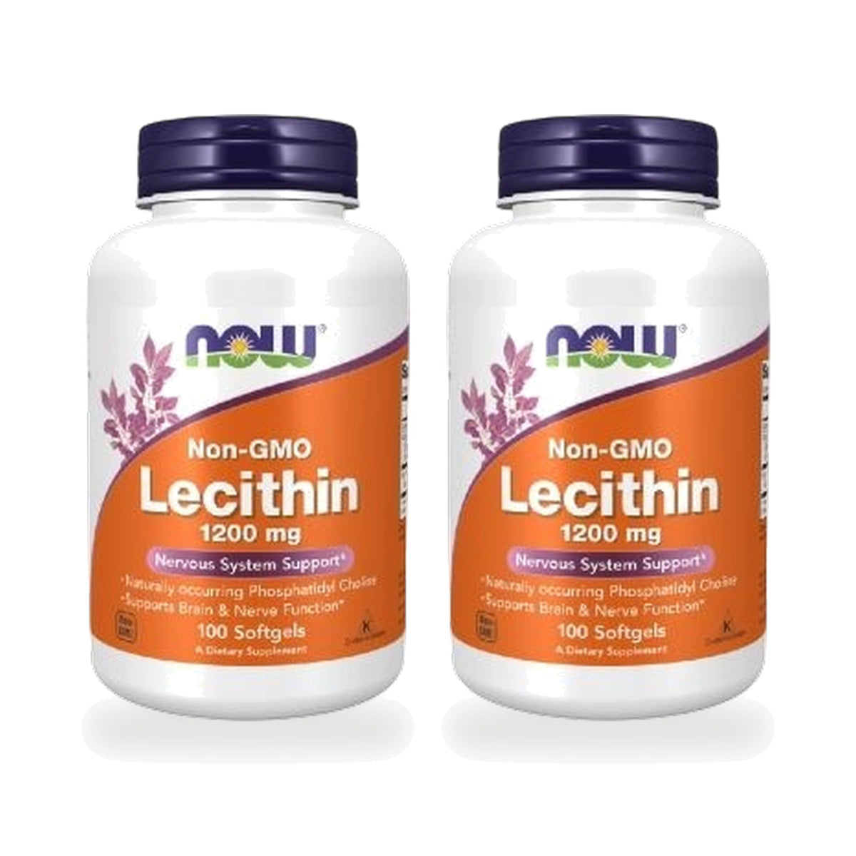 NOW Foods Lecithin 1,200mg Softgels ‚ Twin Pack