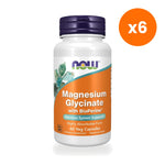 NOW Foods Magnesium Glycinate with BioPerine for Everyday Wellness 60 Capsules