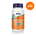 NOW Foods Magnesium Glycinate with BioPerine for Everyday Wellness 90 Tablets