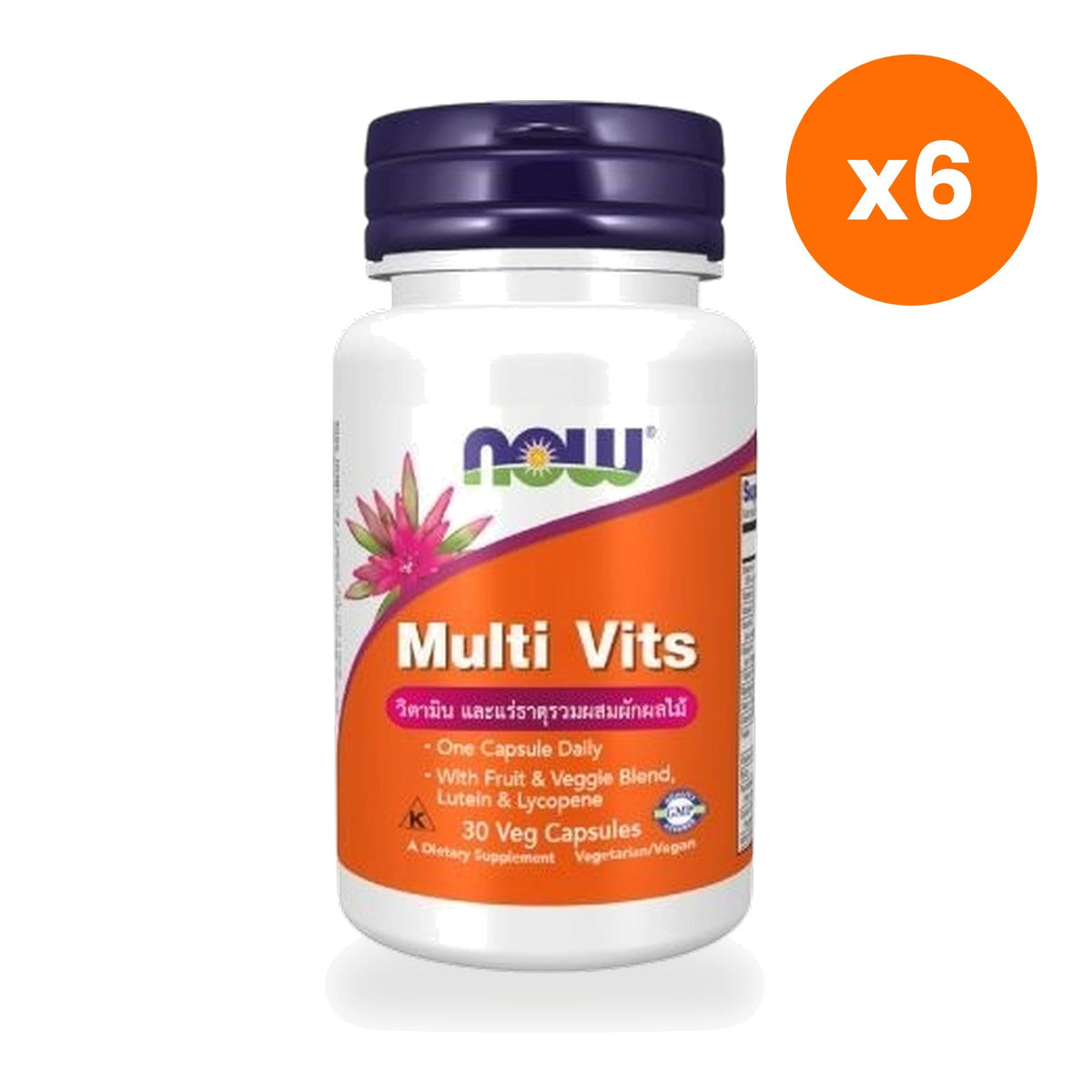 NOW Foods Multi Vits Multivitamin Mineral Daily for Eye Health Support 30 Capsules