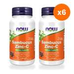 NOW Foods Sambucus Zinc C Elderberry Chewable for Daily Immune Support Twin Pack